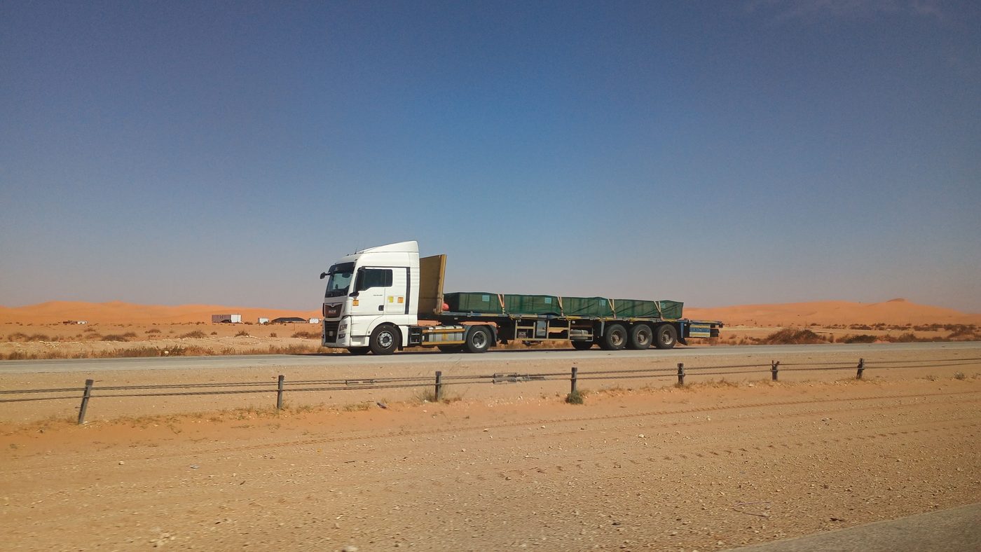Flatbed truck